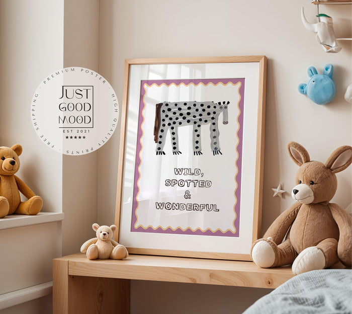 JUSTGOODMOOD Poster Zitrone – Farbintensive Kinderdeko