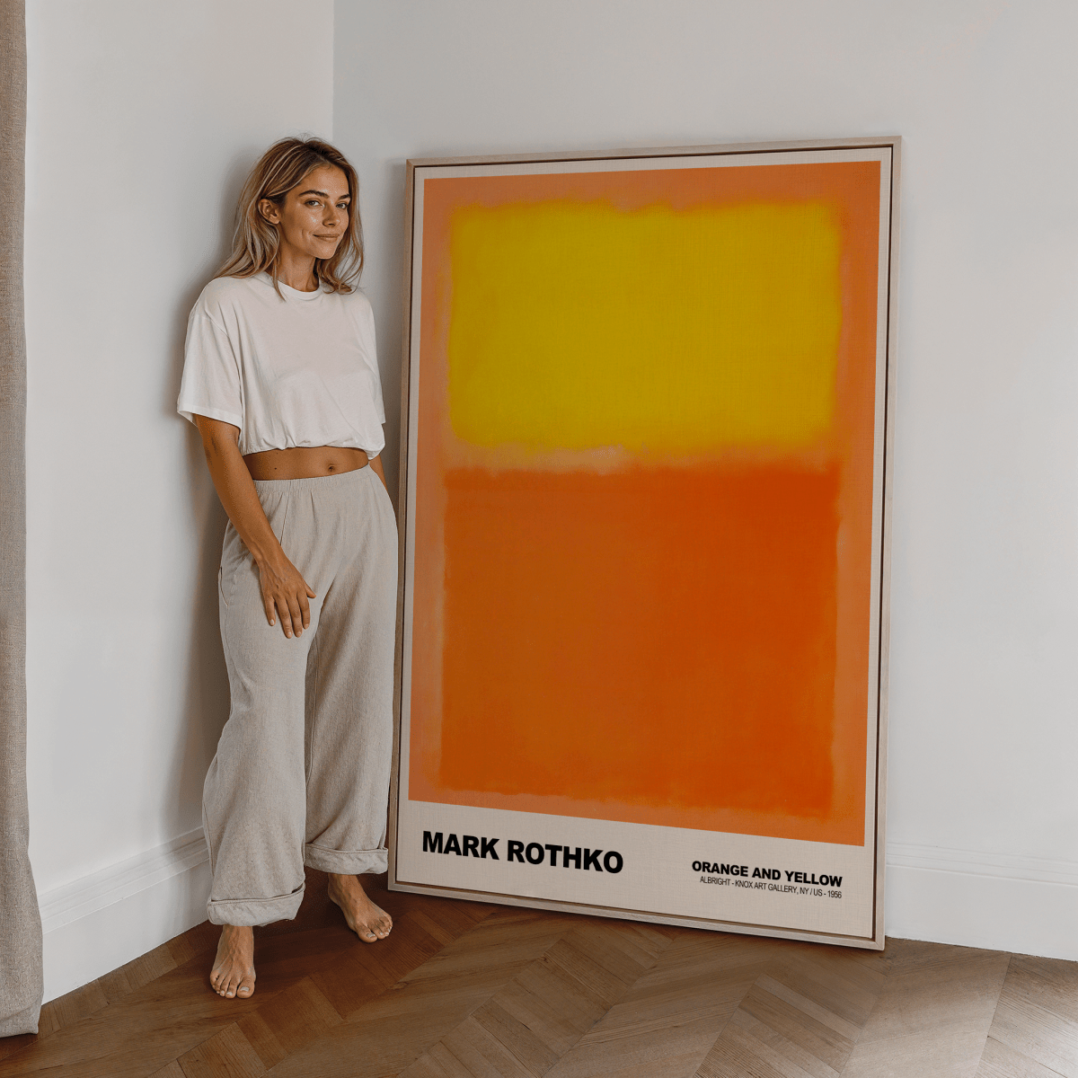 Poster Mark Rothko · Orange and Yellow · Abstrakter Expressionismus, Farbfeld · Print ohne Rahmen - justgoodmood
