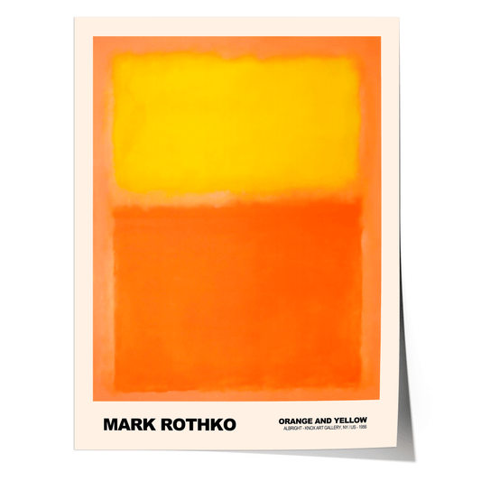 Poster Mark Rothko · Orange and Yellow · Abstrakter Expressionismus, Farbfeld · Print ohne Rahmen - justgoodmood