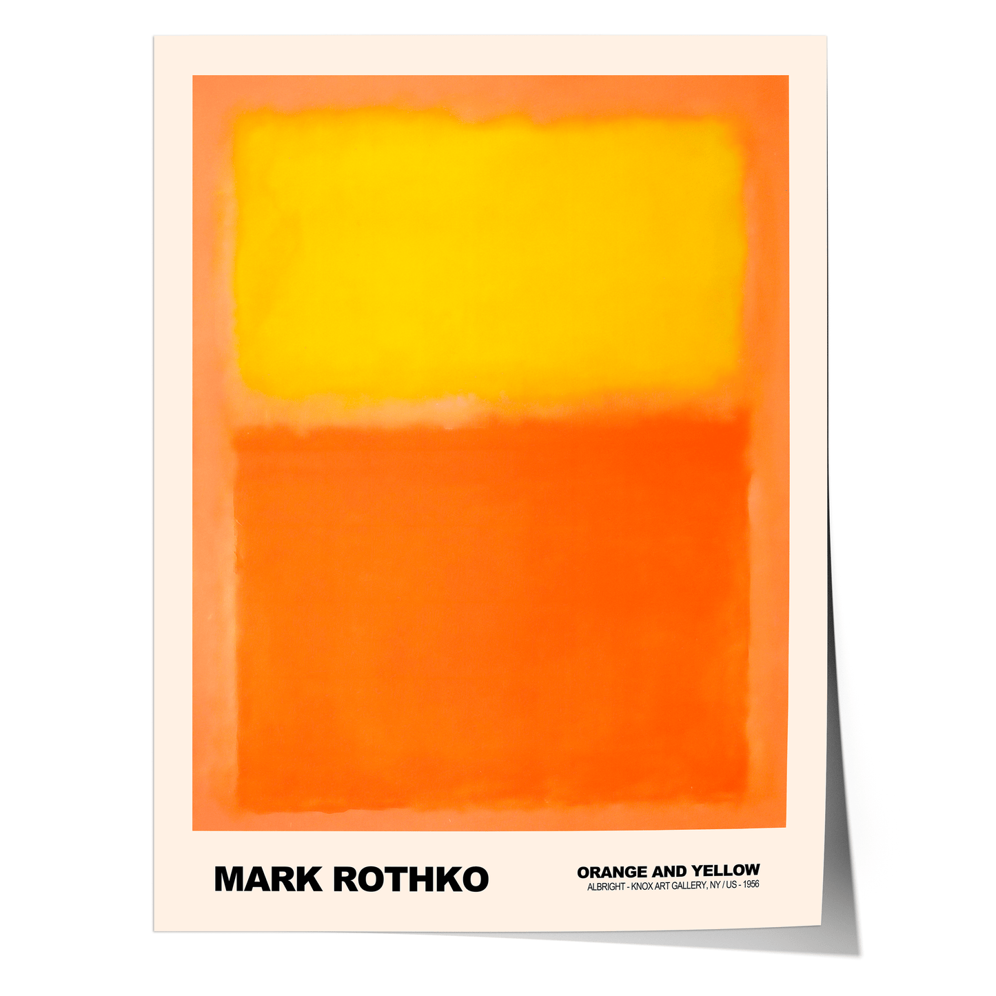 Poster Mark Rothko · Orange and Yellow · Abstrakter Expressionismus, Farbfeld · Print ohne Rahmen - justgoodmood