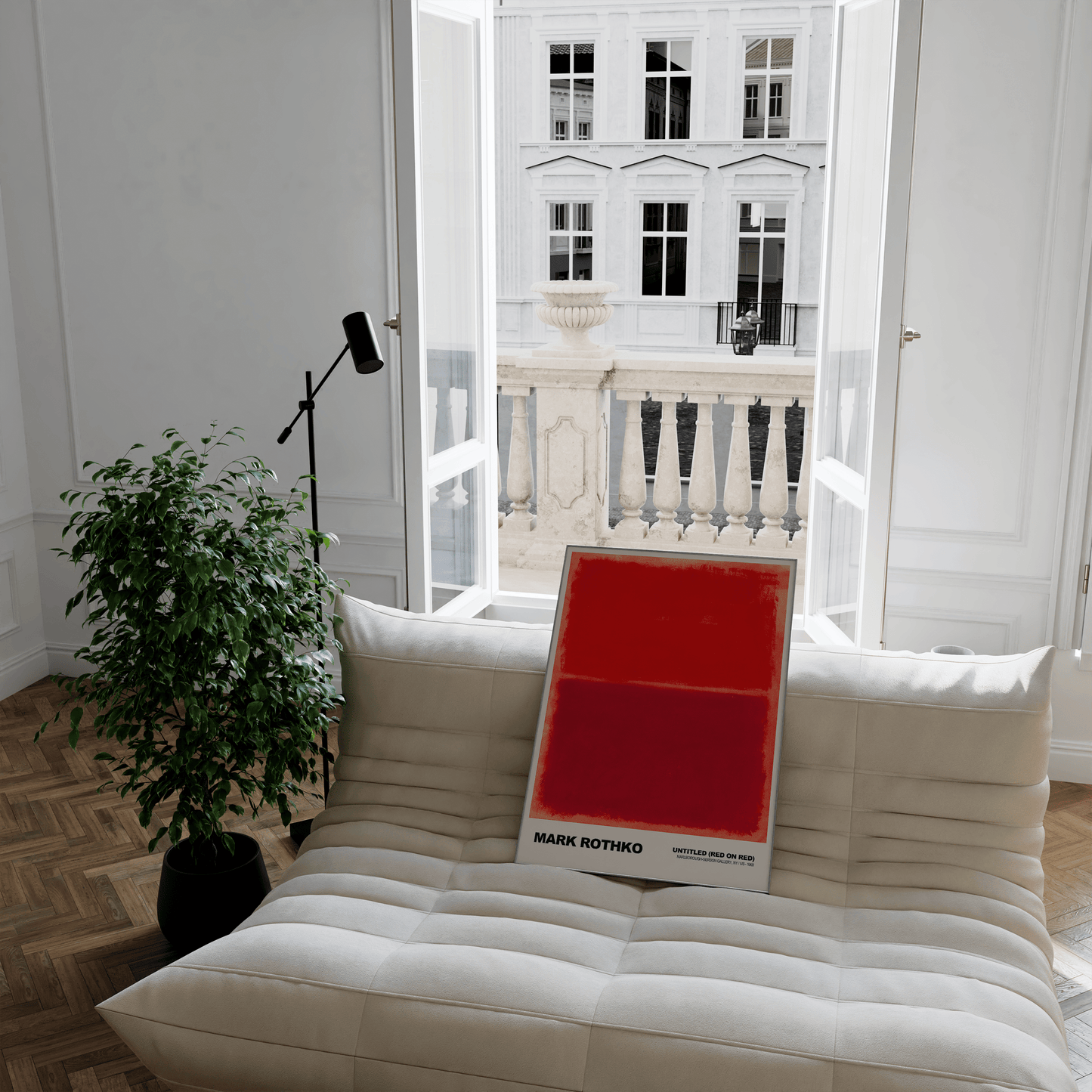 Poster Mark Rothko · Untitled (Red on Red) · Abstrakter Expressionismus, Farbfeld · Print ohne Rahmen - justgoodmood