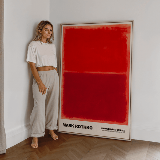 Poster Mark Rothko · Untitled (Red on Red) · Abstrakter Expressionismus, Farbfeld · Print ohne Rahmen - justgoodmood