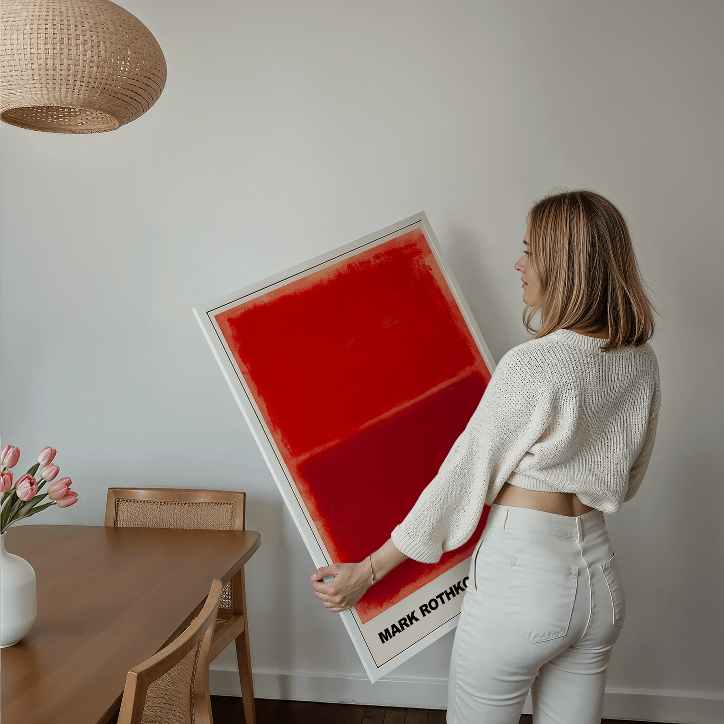 Poster Mark Rothko · Untitled (Red on Red) · Abstrakter Expressionismus, Farbfeld · Print ohne Rahmen - justgoodmood