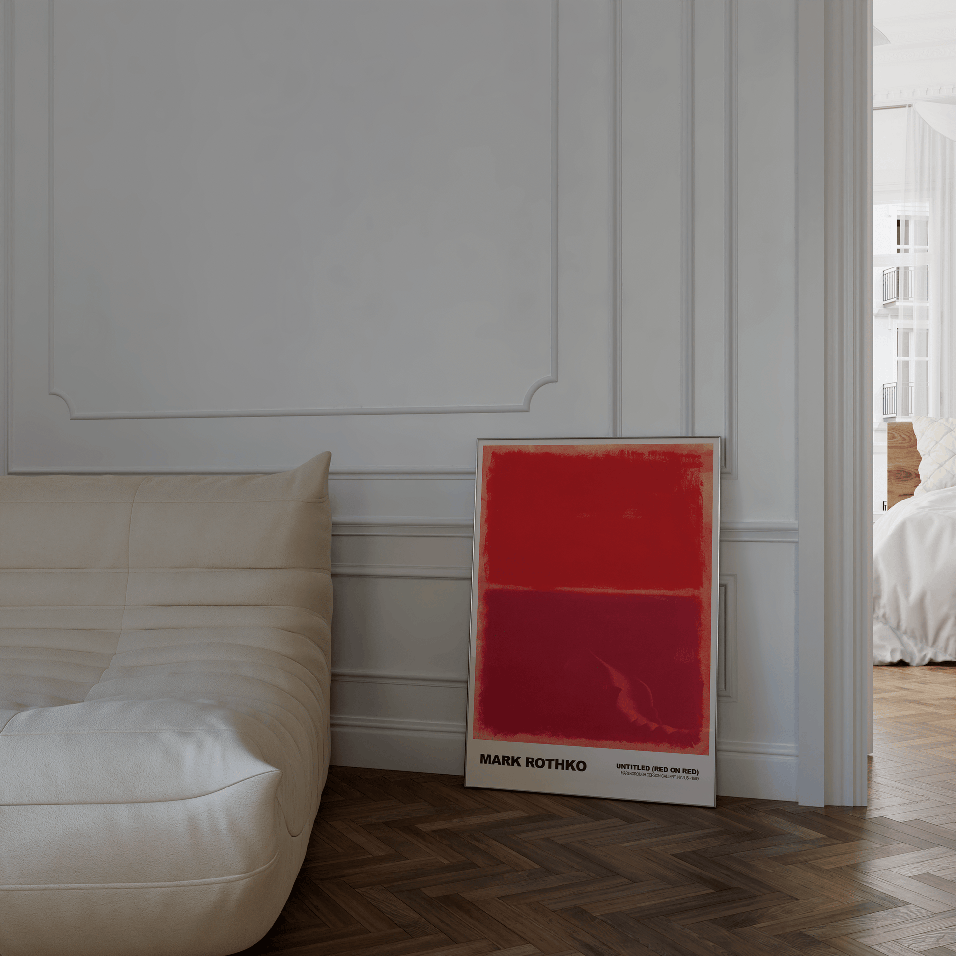 Poster Mark Rothko · Untitled (Red on Red) · Abstrakter Expressionismus, Farbfeld · Print ohne Rahmen - justgoodmood