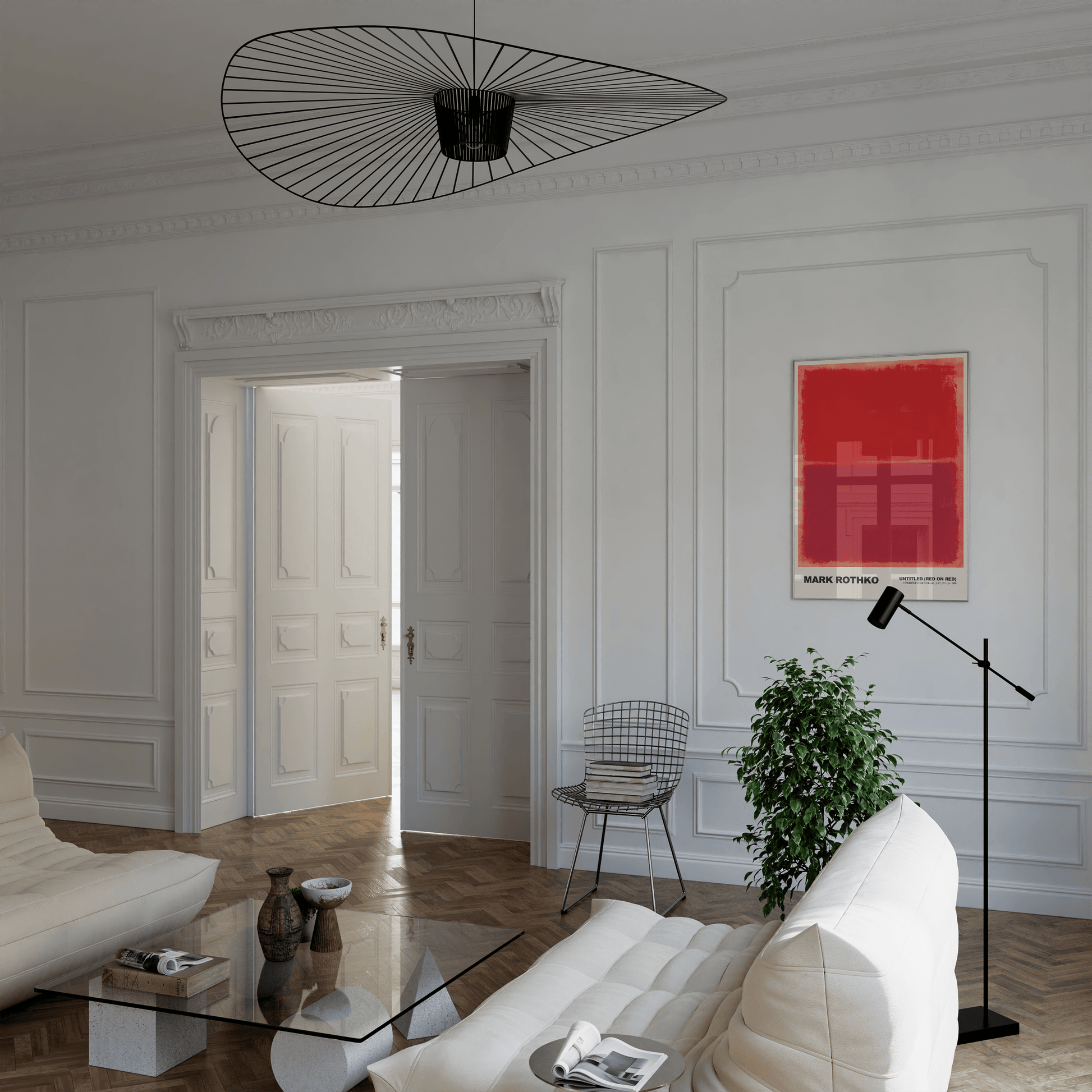 Poster Mark Rothko · Untitled (Red on Red) · Abstrakter Expressionismus, Farbfeld · Print ohne Rahmen - justgoodmood