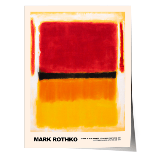 Poster Mark Rothko · Violet, Black, Orange, Yellow on White and Red · Abstrakter Expressionismus, Farbfeldmalerei · Print ohne Rahmen - justgoodmood