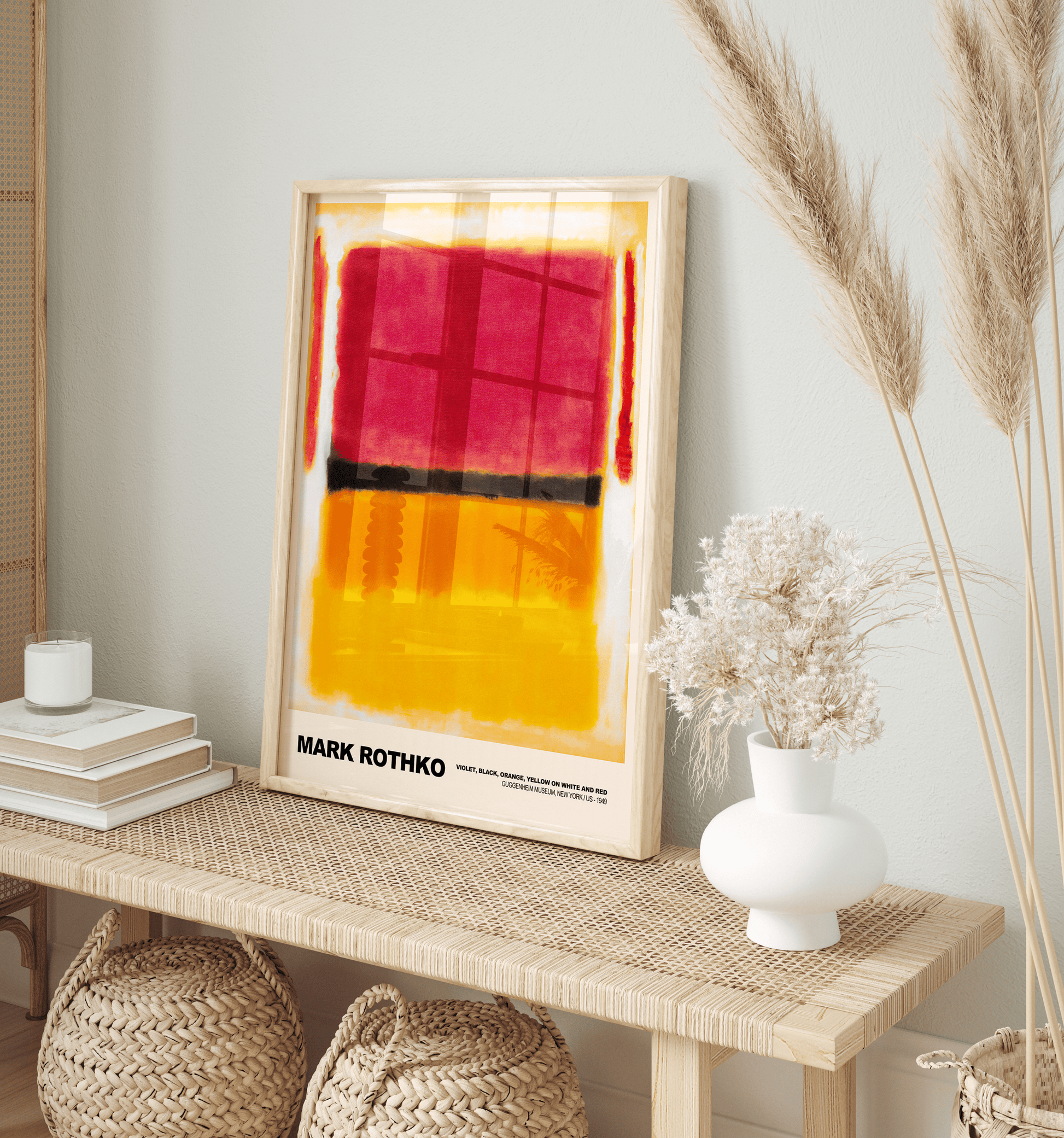 Poster Mark Rothko · Violet, Black, Orange, Yellow on White and Red · Abstrakter Expressionismus, Farbfeldmalerei · Print ohne Rahmen - justgoodmood