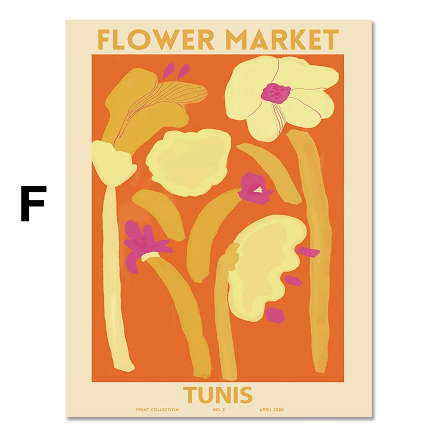 Poster Matisse Blumen Market Museum Abstrakt| Bilder Wohnzimmer | Wandbilder Schlafzimmer | Deko Print ohne Rahmen | Bilder  Matisse Bunt