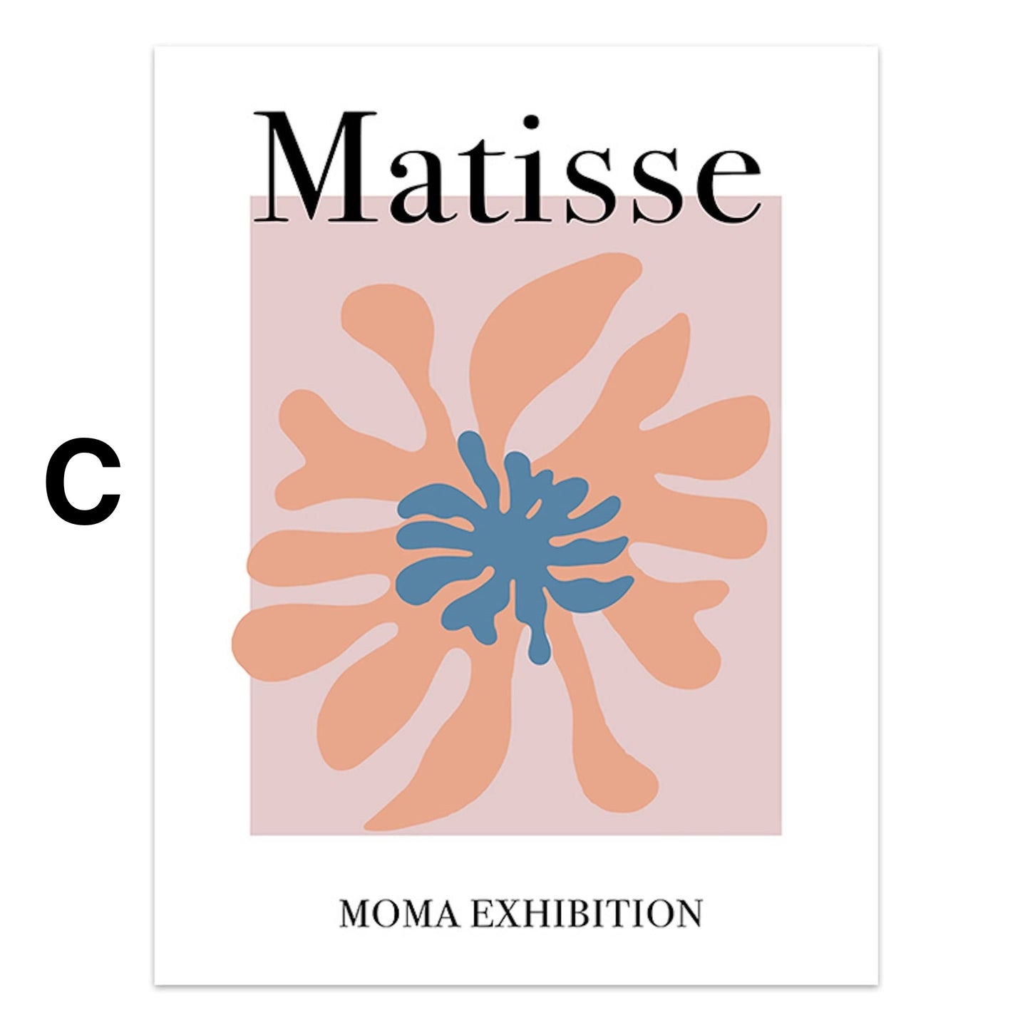 Poster Matisse Blumen Market Museum Abstrakt| Bilder Wohnzimmer | Wandbilder Schlafzimmer | Deko Print ohne Rahmen | Bilder  Matisse Bunt
