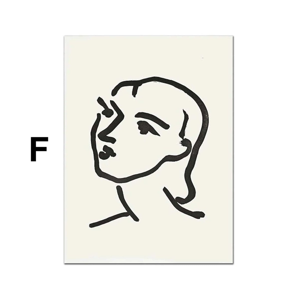 Poster Matisse Gesicht Abstrakt | Bilder Wohnzimmer | Wandbilder Schlafzimmer | Deko Print ohne Rahmen | Bilder  Matisse Bunt
