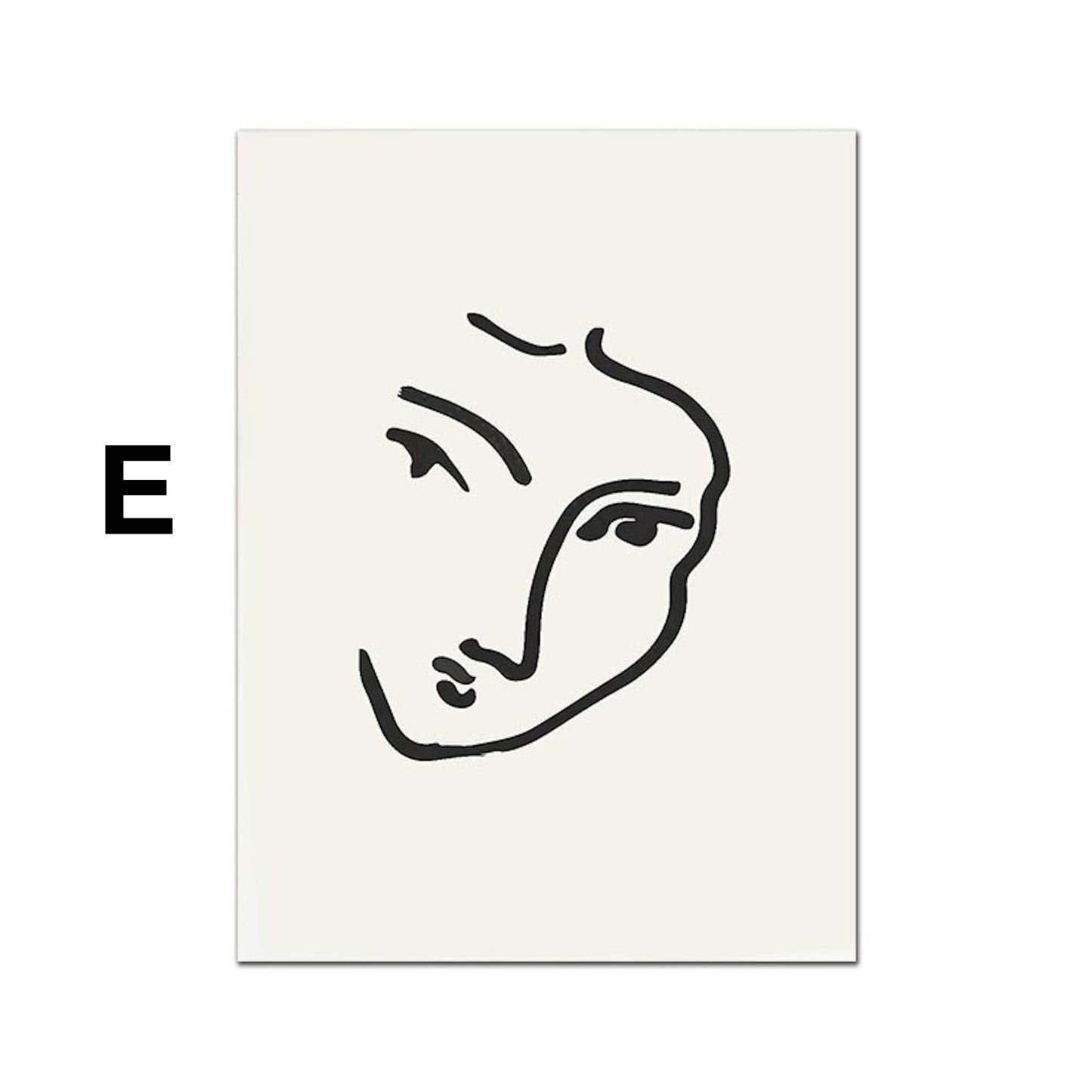 Poster Matisse Gesicht Abstrakt | Bilder Wohnzimmer | Wandbilder Schlafzimmer | Deko Print ohne Rahmen | Bilder  Matisse Bunt