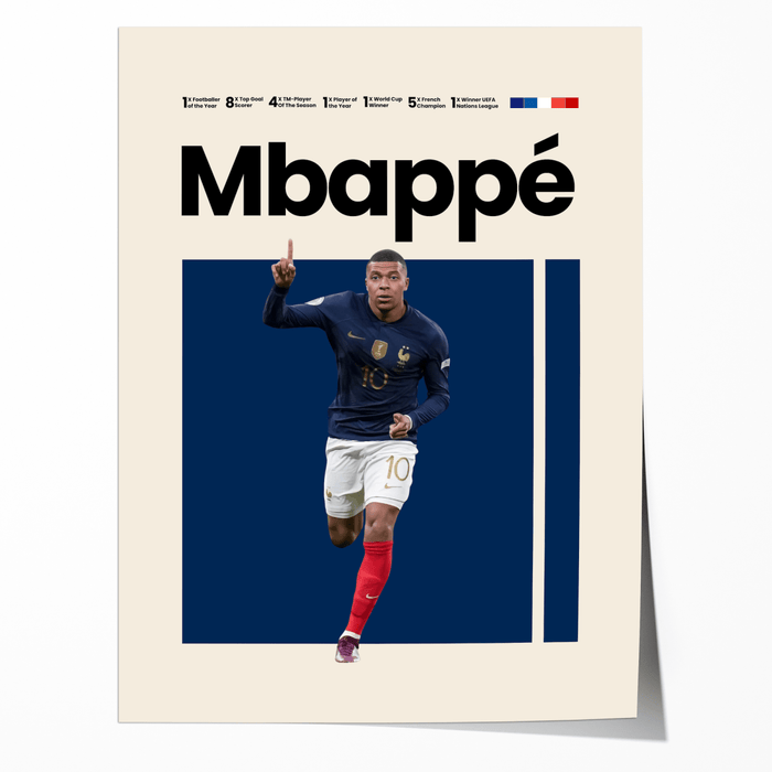 JUSTGOODMOOD Fußball Poster – Edles Baumwoll-Canvas