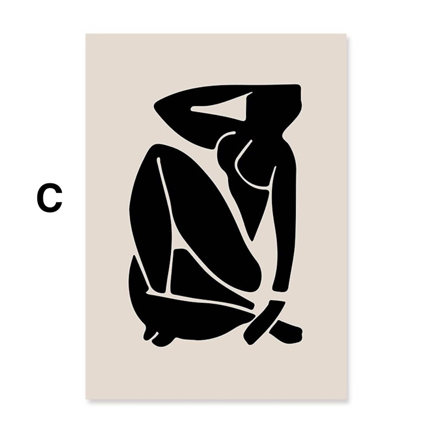 Poster Minimalistisch Matisse Cut Outs und Linienformen als Deko Print ohne Rahmen