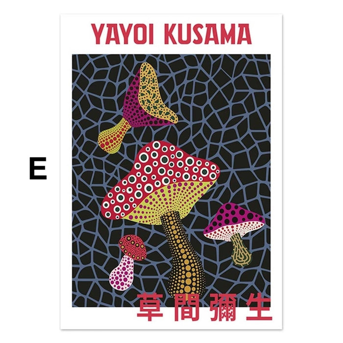 Abstraktes Kusama Poster in Beige