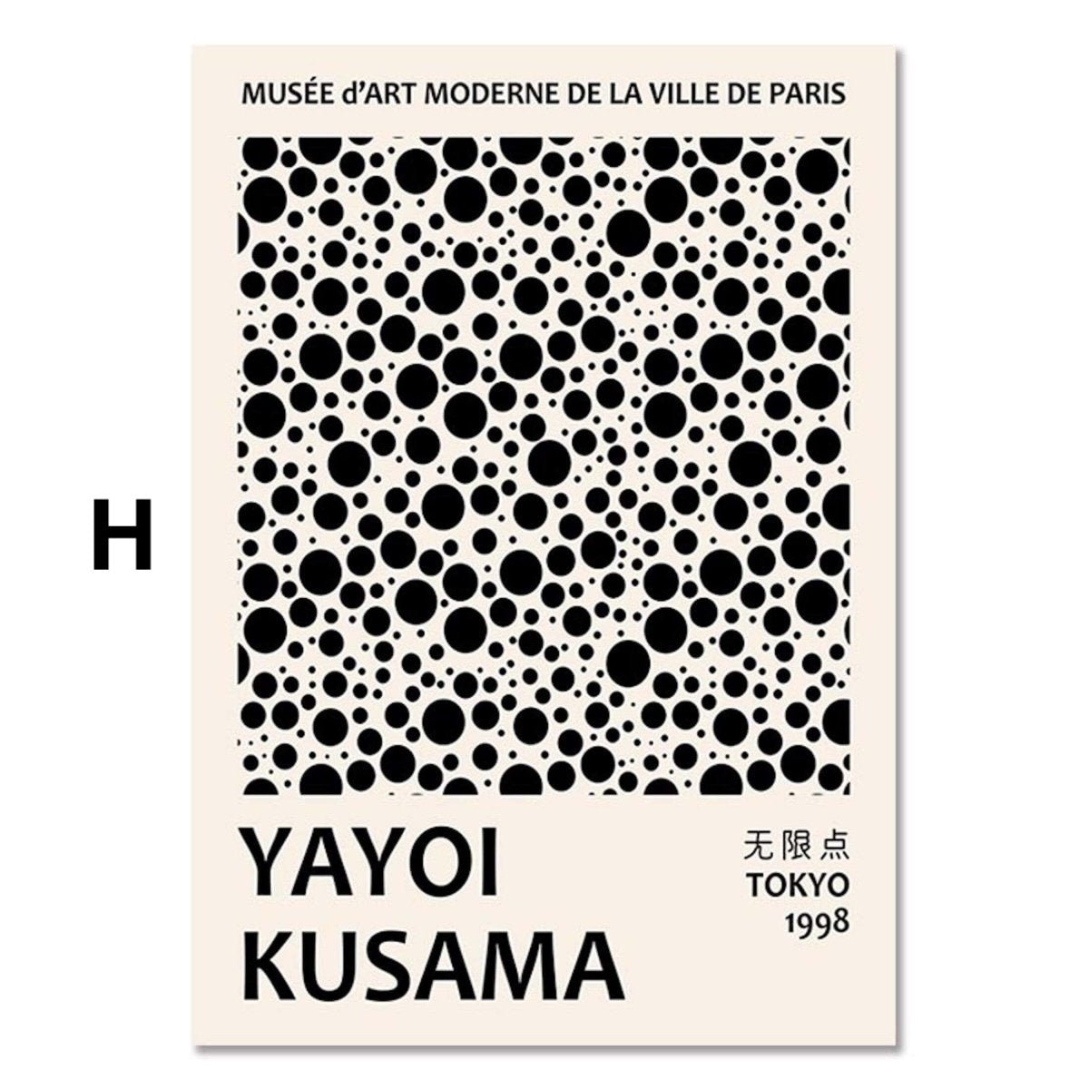 Yayoi Kusama Abstrakt Nordic Modern Poster · Geschenkidee · Wandbilder Schlafzimmer · Deko Print ohne Rahmen