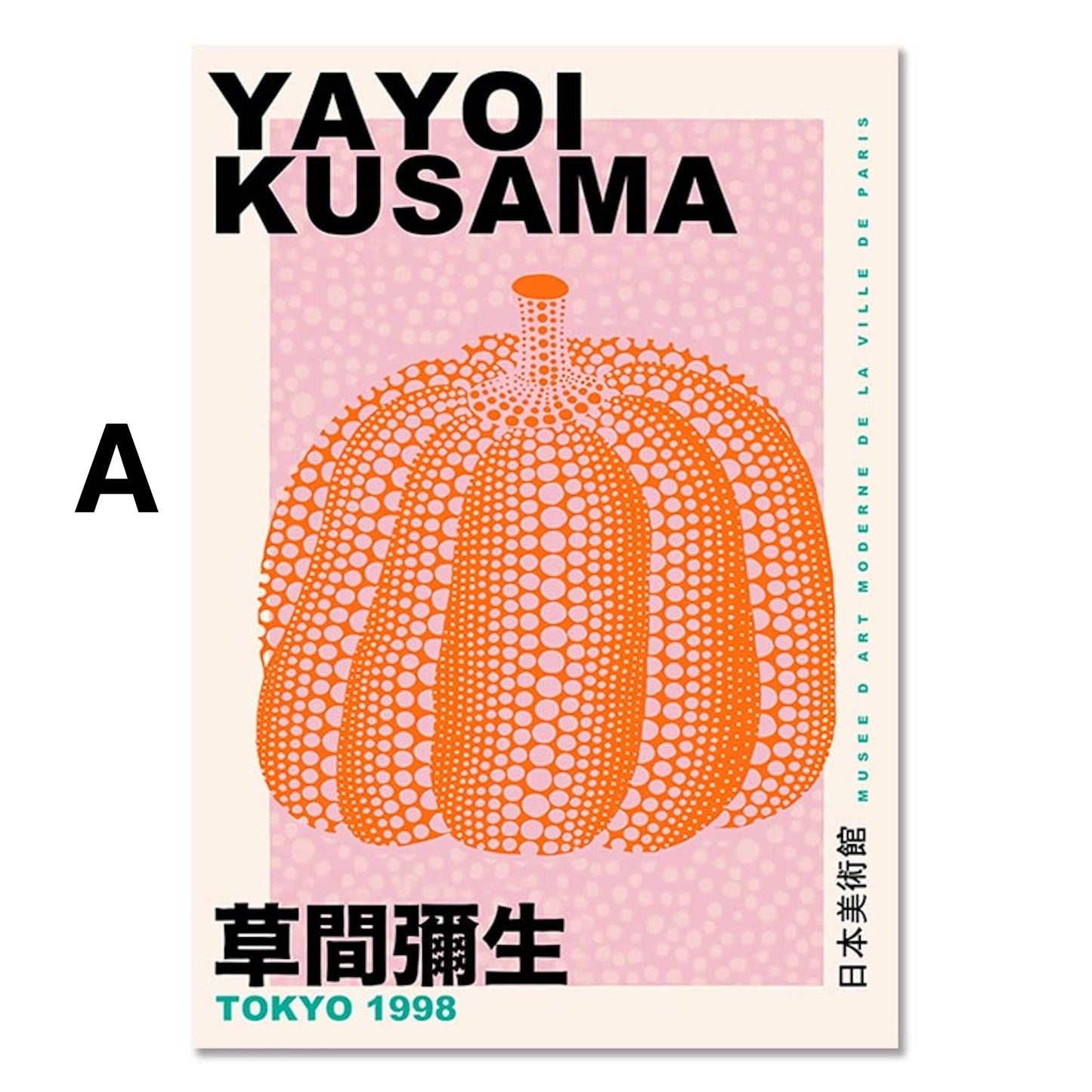 Poster Modern Yayoi Kusama Abstrakt Wandkunst| Bilder Wohnzimmer | Wandbilder Schlafzimmer | Deko Print ohne Rahmen | Bilder  Kunstdruck