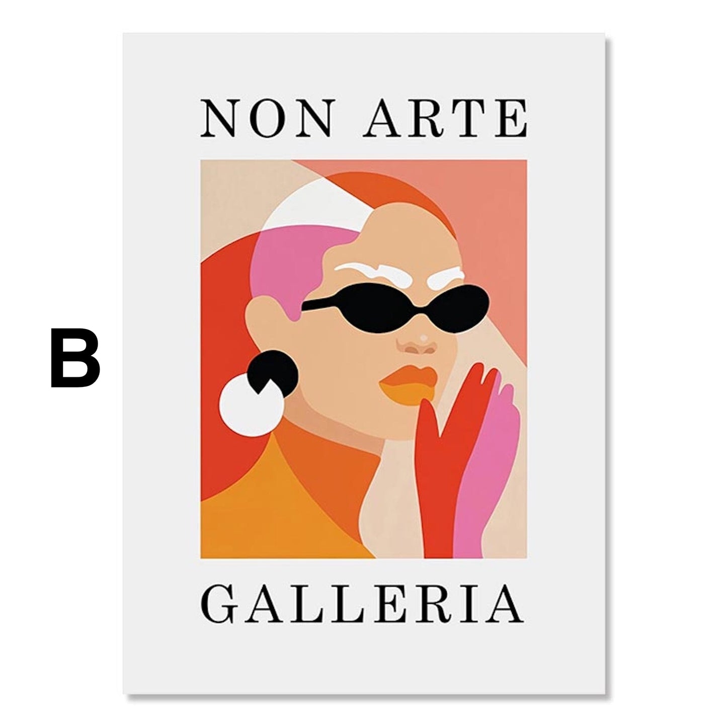 Poster Mona Lisa Da Vinci The New Yorker Katze| Bilder Wohnzimmer | Wandbilder Schlafzimmer | Deko Print ohne Rahmen | Bilder  Kunstdruck