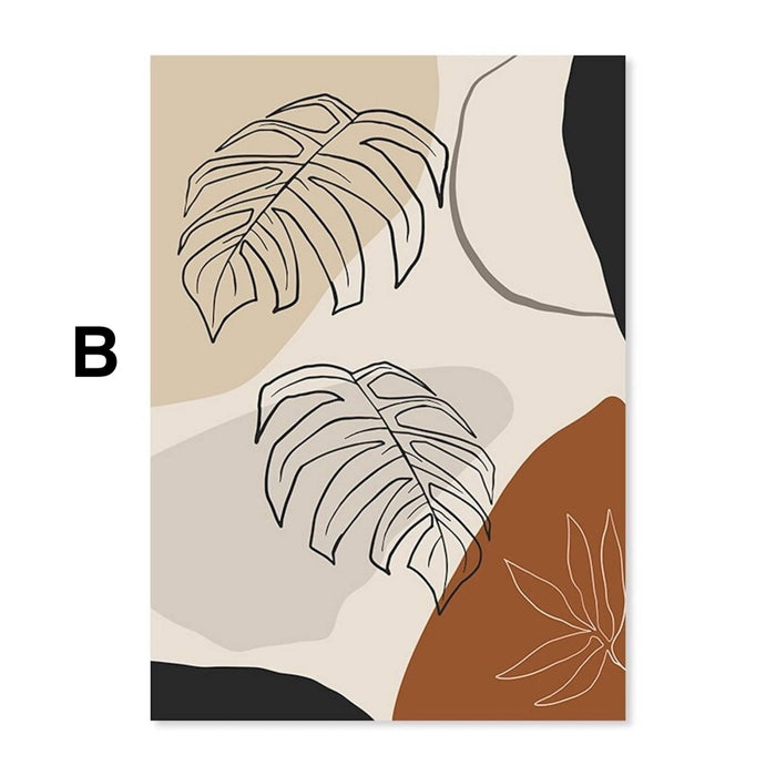 JUSTGOODMOOD Monstera Poster – Edle Baumwoll-Qualität