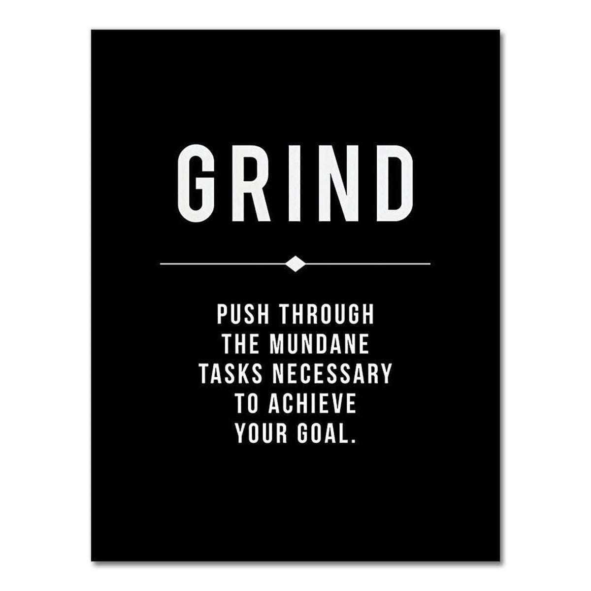 Poster Motivation Sprüche Erfolg · Schwarz Weiß · Deko Print ohne Rahmen