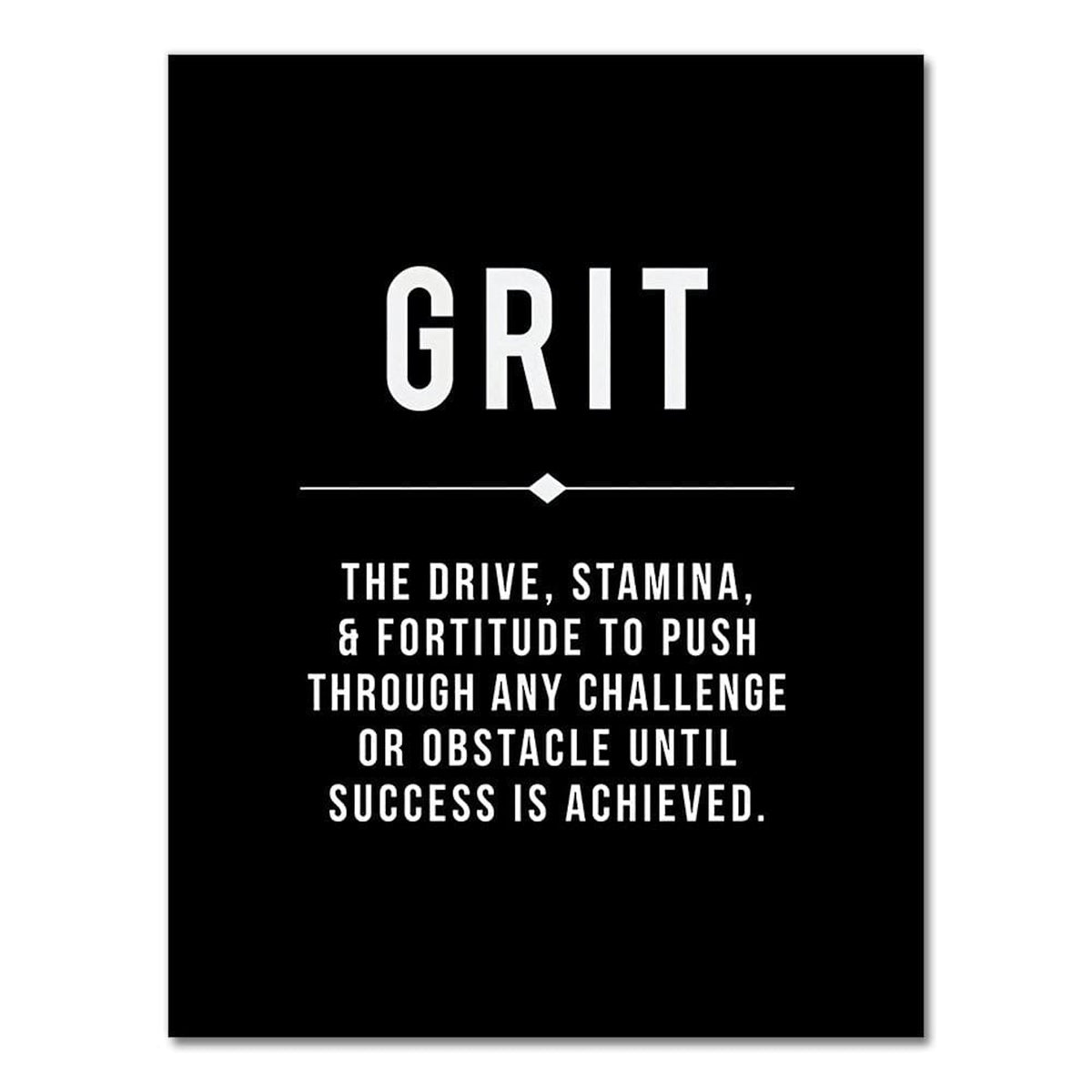 Poster Motivation Sprüche Erfolg · Schwarz Weiß · Deko Print ohne Rahmen