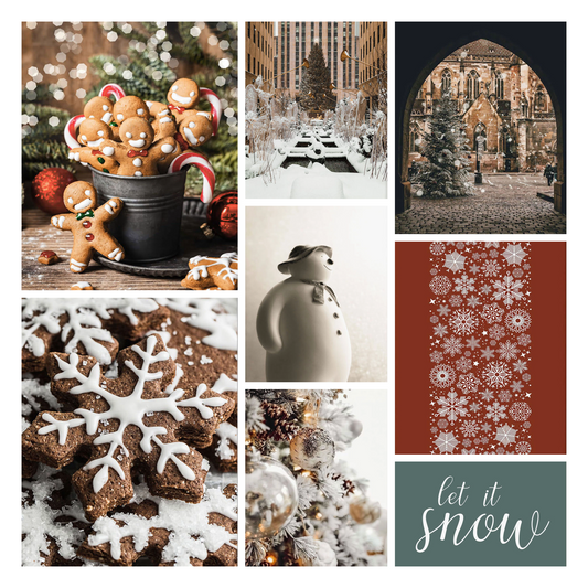 Poster New York Weihnachtsbaum Zimtplätzchen Kathedrale | Bilder Wohnzimmer | Wandbilder Schlafzimmer | Deko Print ohne Rahmen | Bilder