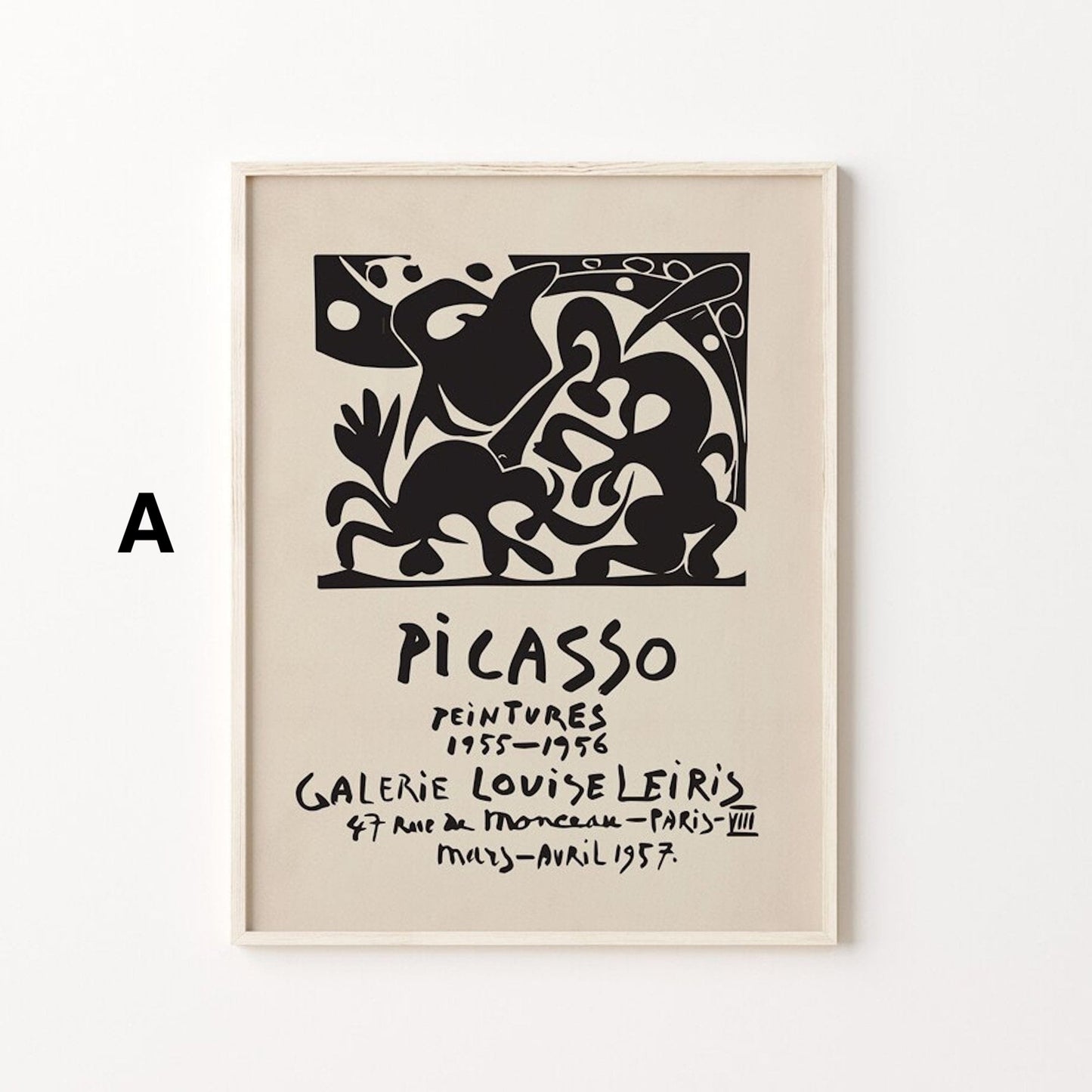 Poster Pablo Picasso Gallery Wand als Deko Print ohne Rahmen