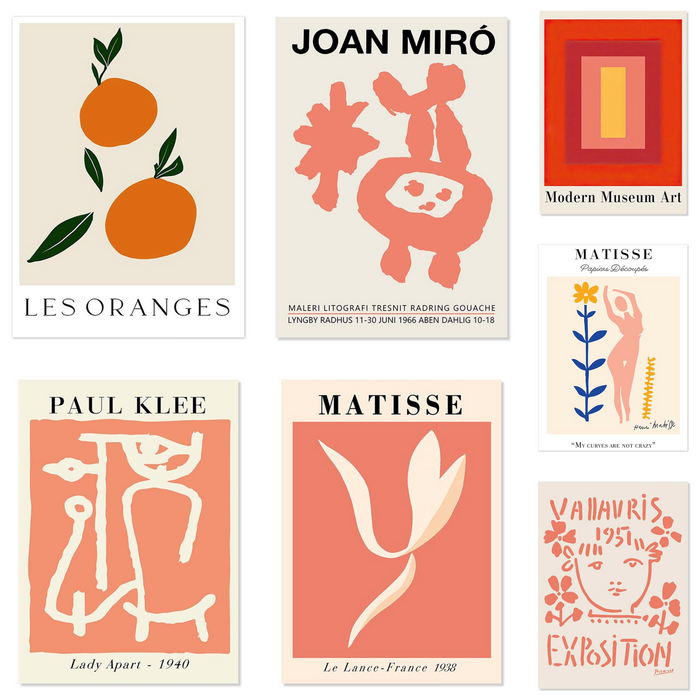 JUSTGOODMOOD Picasso Poster – Edle Baumwoll-Wandkunst
