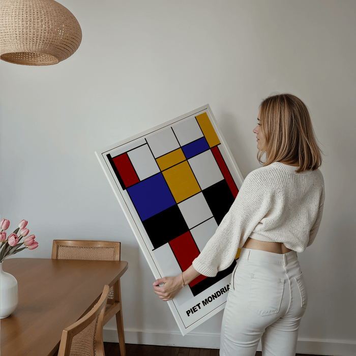 Poster Piet Mondrian – Premium Baumwoll-Canvas