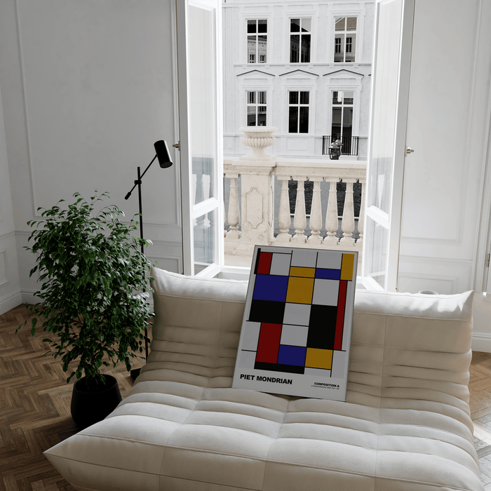 Poster Piet Mondrian – Premium Baumwoll-Canvas