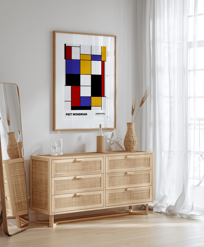 Poster Piet Mondrian – Premium Baumwoll-Canvas