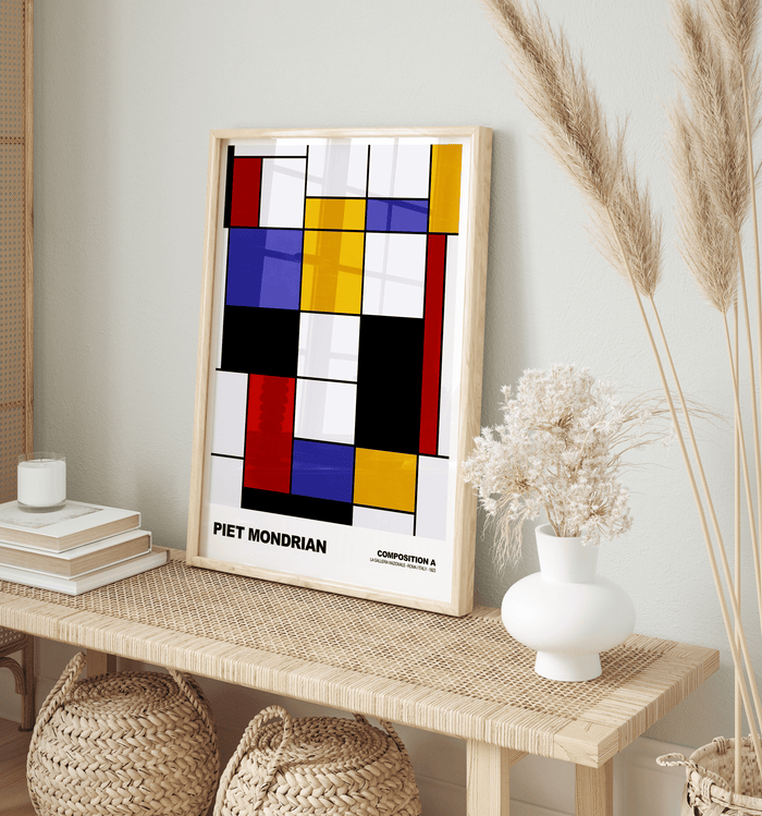 Poster Piet Mondrian – Premium Baumwoll-Canvas