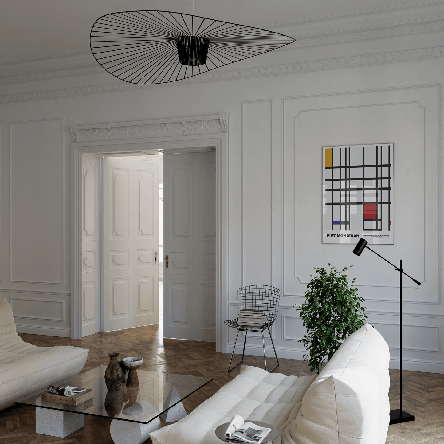 Poster Piet Mondrian · Composition with Red, Blue and Yellow · De Stijl, Neoplastizismus · Print ohne Rahmen - justgoodmood