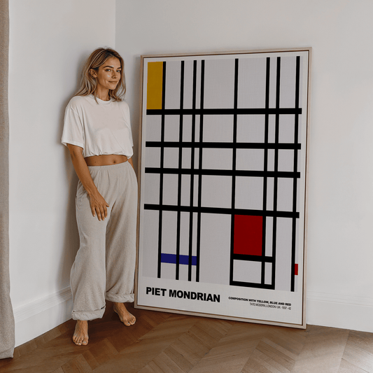 Poster Piet Mondrian · Composition with Red, Blue and Yellow · De Stijl, Neoplastizismus · Print ohne Rahmen - justgoodmood
