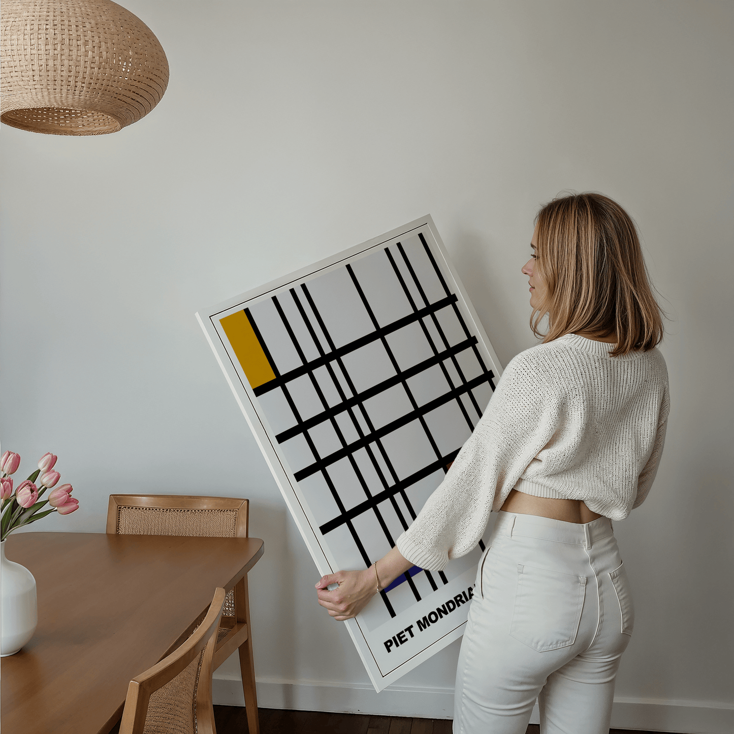 Poster Piet Mondrian · Composition with Red, Blue and Yellow · De Stijl, Neoplastizismus · Print ohne Rahmen - justgoodmood