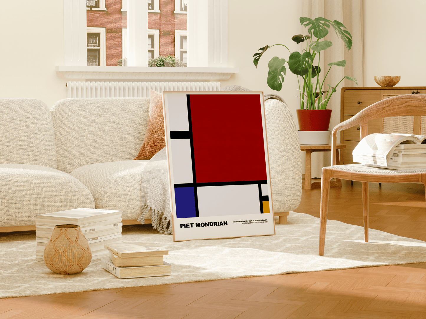 Poster Piet Mondrian · Tableau I · De Stijl, Neoplastizismus · Print ohne Rahmen - justgoodmood