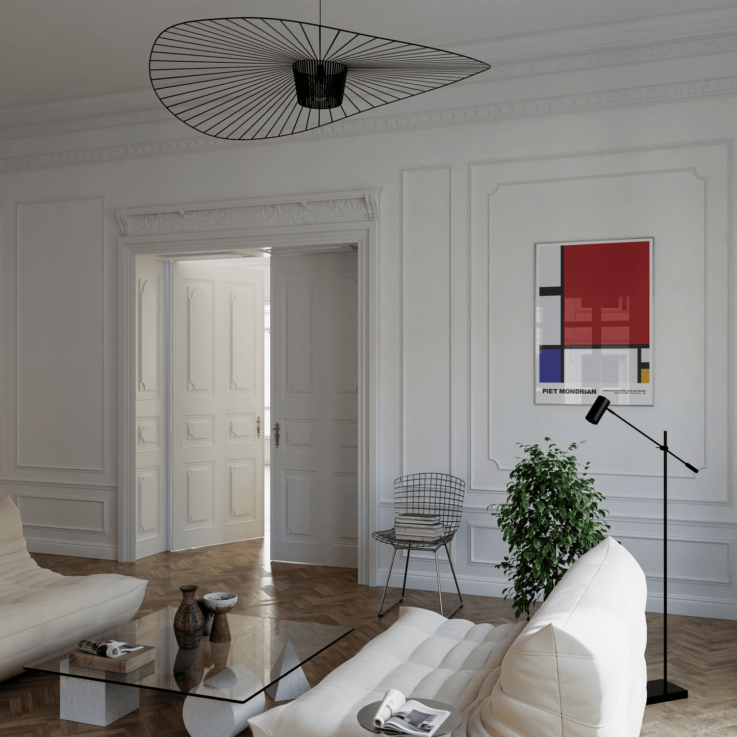 Poster Piet Mondrian · Tableau I · De Stijl, Neoplastizismus · Print ohne Rahmen - justgoodmood