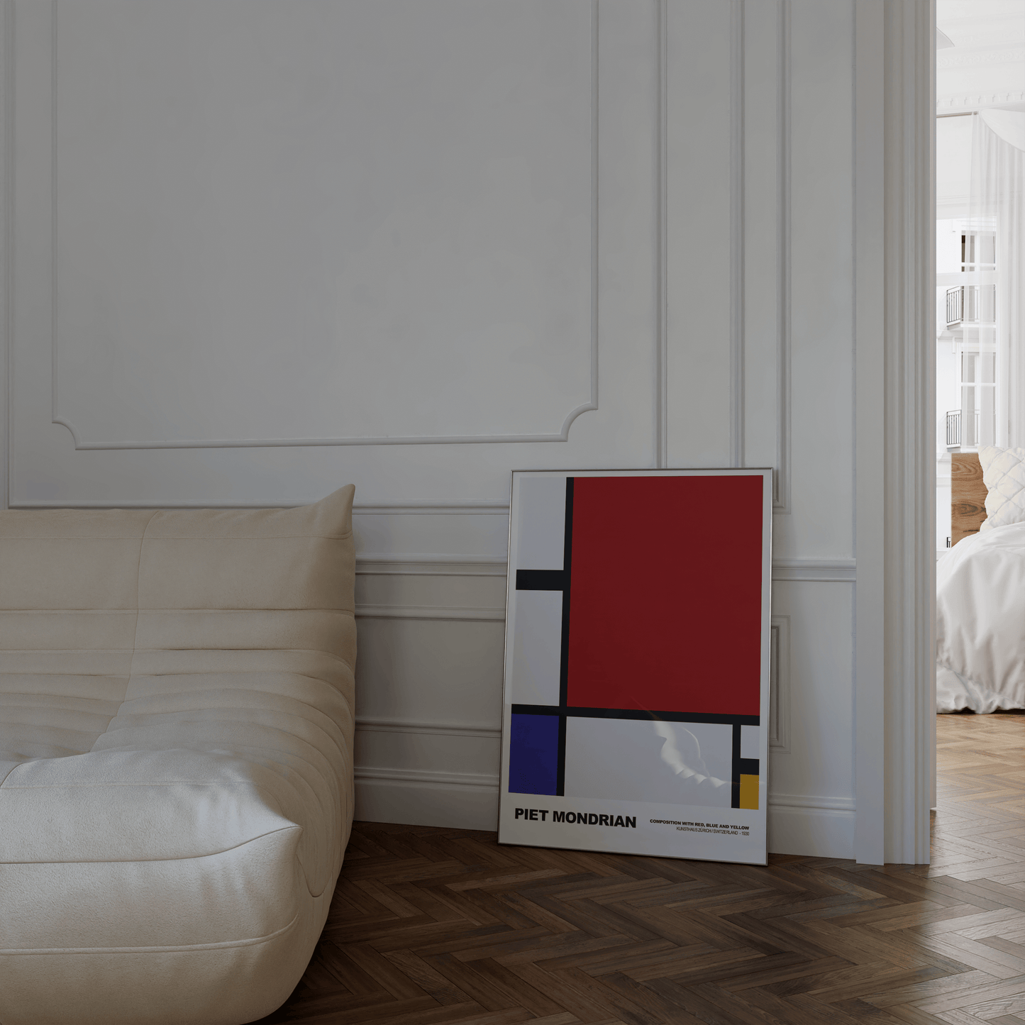 Poster Piet Mondrian · Tableau I · De Stijl, Neoplastizismus · Print ohne Rahmen - justgoodmood