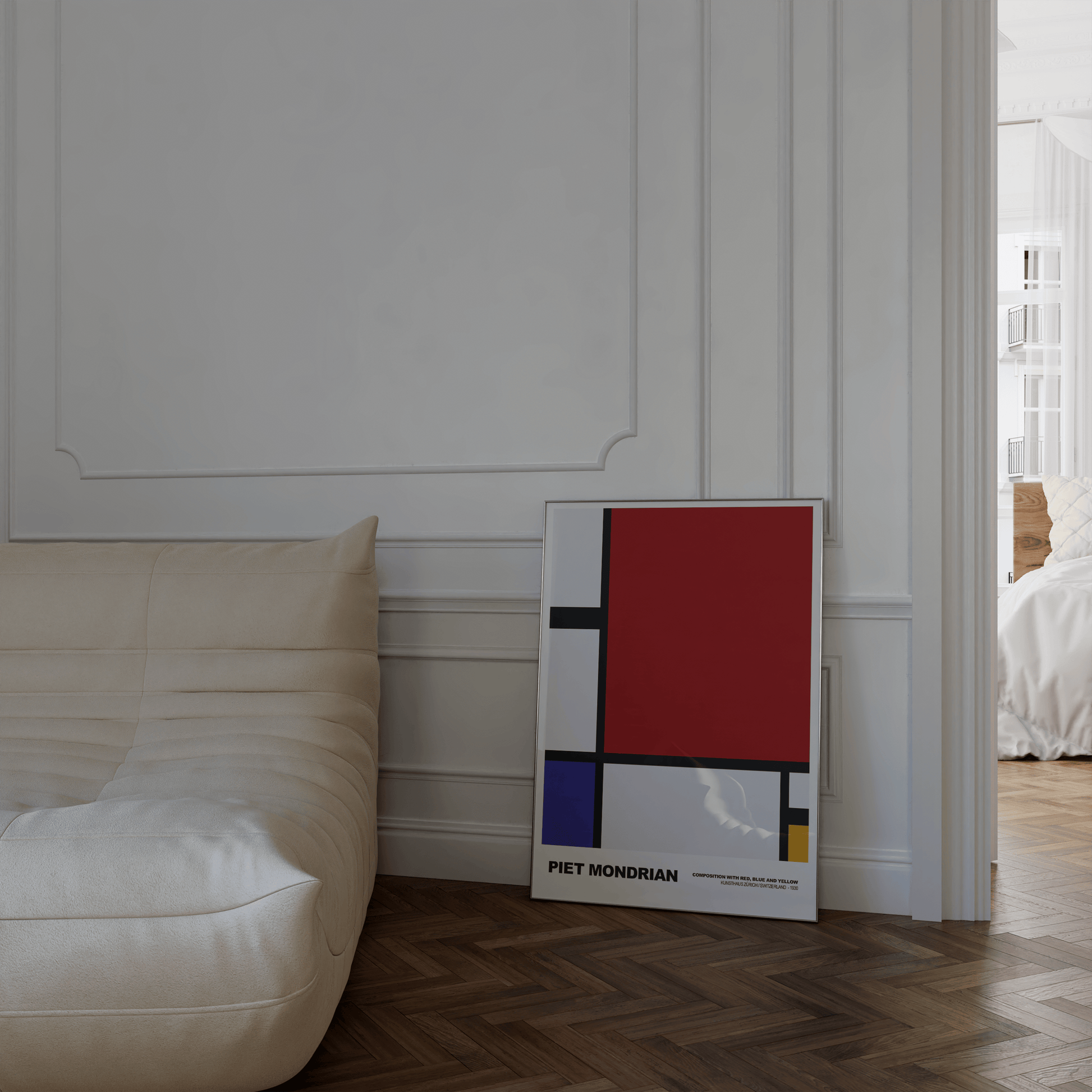 Poster Piet Mondrian · Tableau I · De Stijl, Neoplastizismus · Print ohne Rahmen - justgoodmood