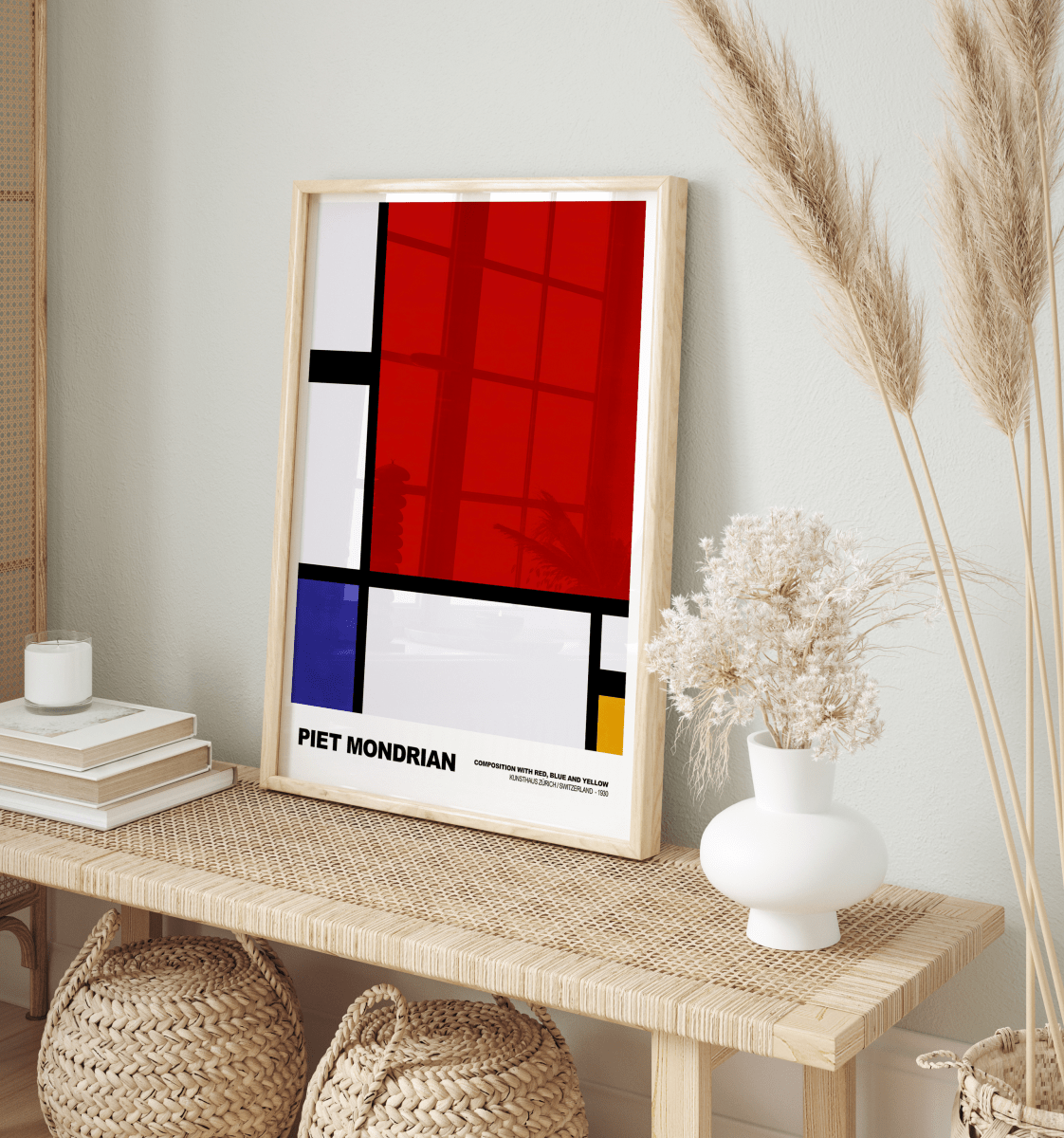 Poster Piet Mondrian · Tableau I · De Stijl, Neoplastizismus · Print ohne Rahmen - justgoodmood