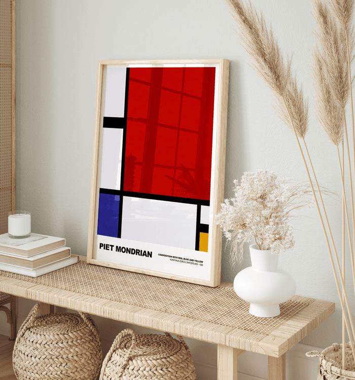JUSTGOODMOOD Mondrian Poster – Canvas Kunst aus Köln
