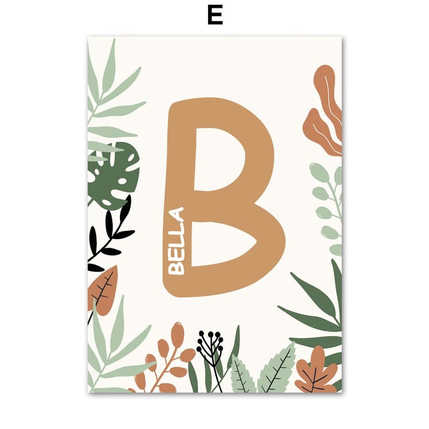Poster Safari Hakuna Matata Löwe Personalisierter Name als Deko Print ohne Rahmen