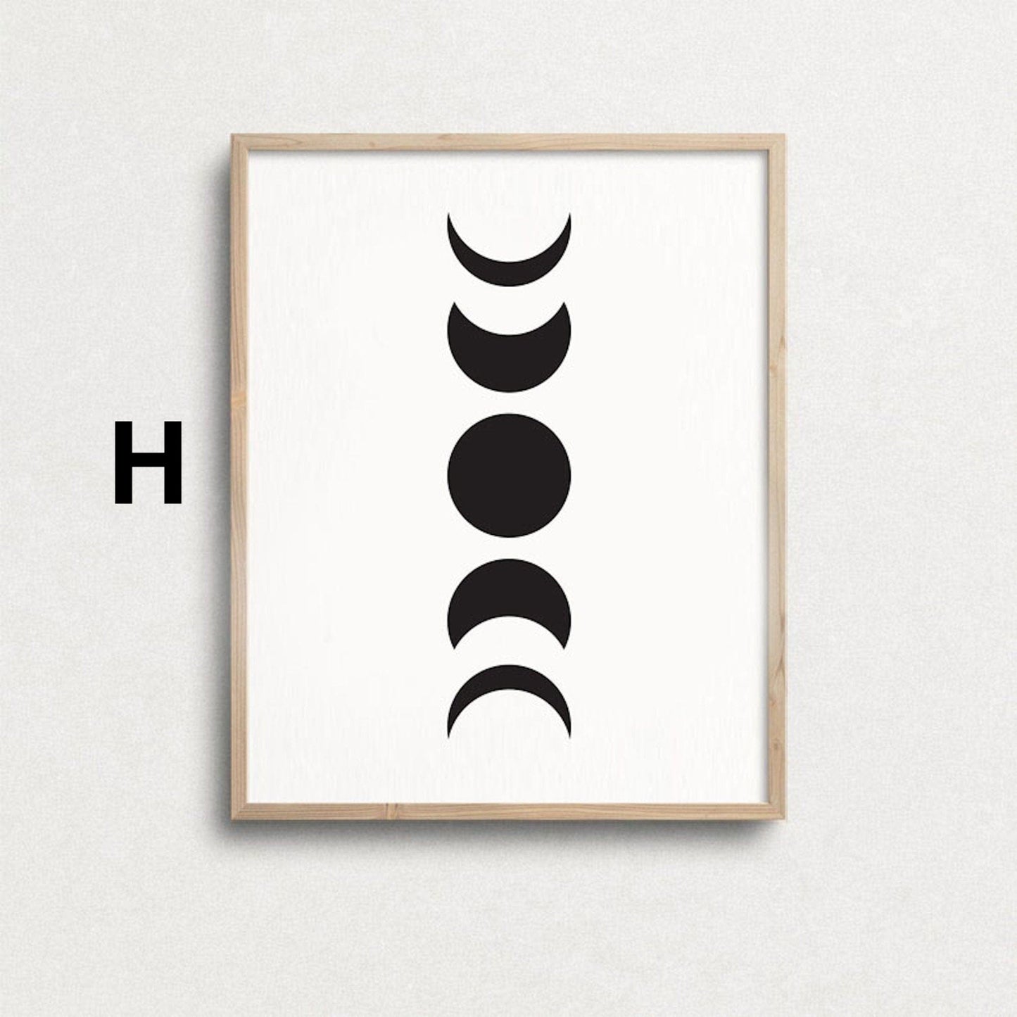 Schwarz Weiß Abstrakt Poster· Geschenkidee · Vintage Wohnkultur · Bilder Wohnzimmer · Wandbilder Schlafzimmer · Deko Print ohne Rahmen