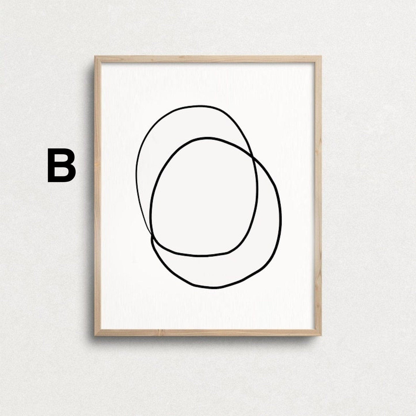 Schwarz Weiß Abstrakt Poster· Geschenkidee · Vintage Wohnkultur · Bilder Wohnzimmer · Wandbilder Schlafzimmer · Deko Print ohne Rahmen