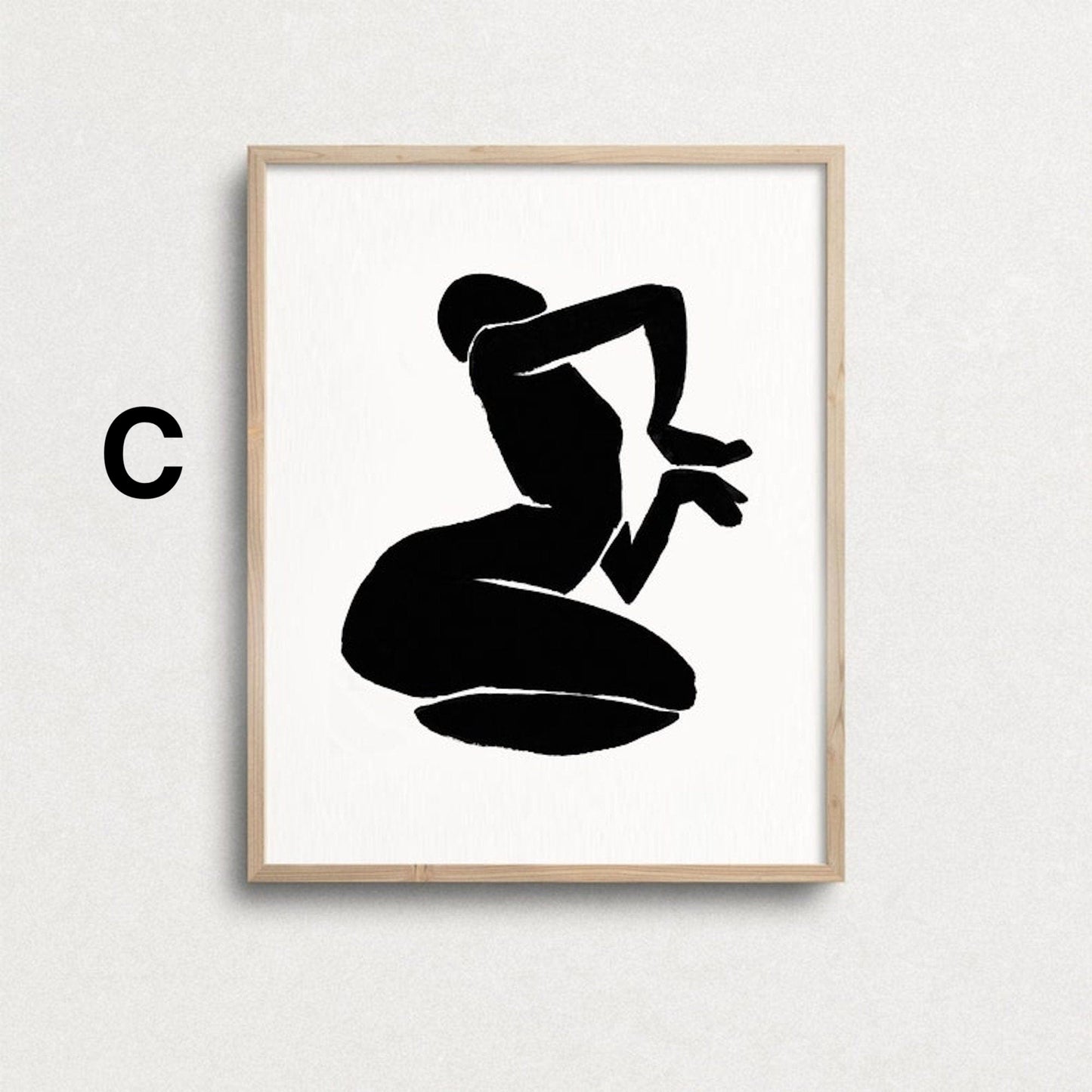 Schwarz Weiß Abstrakt Poster· Geschenkidee · Vintage Wohnkultur · Bilder Wohnzimmer · Wandbilder Schlafzimmer · Deko Print ohne Rahmen