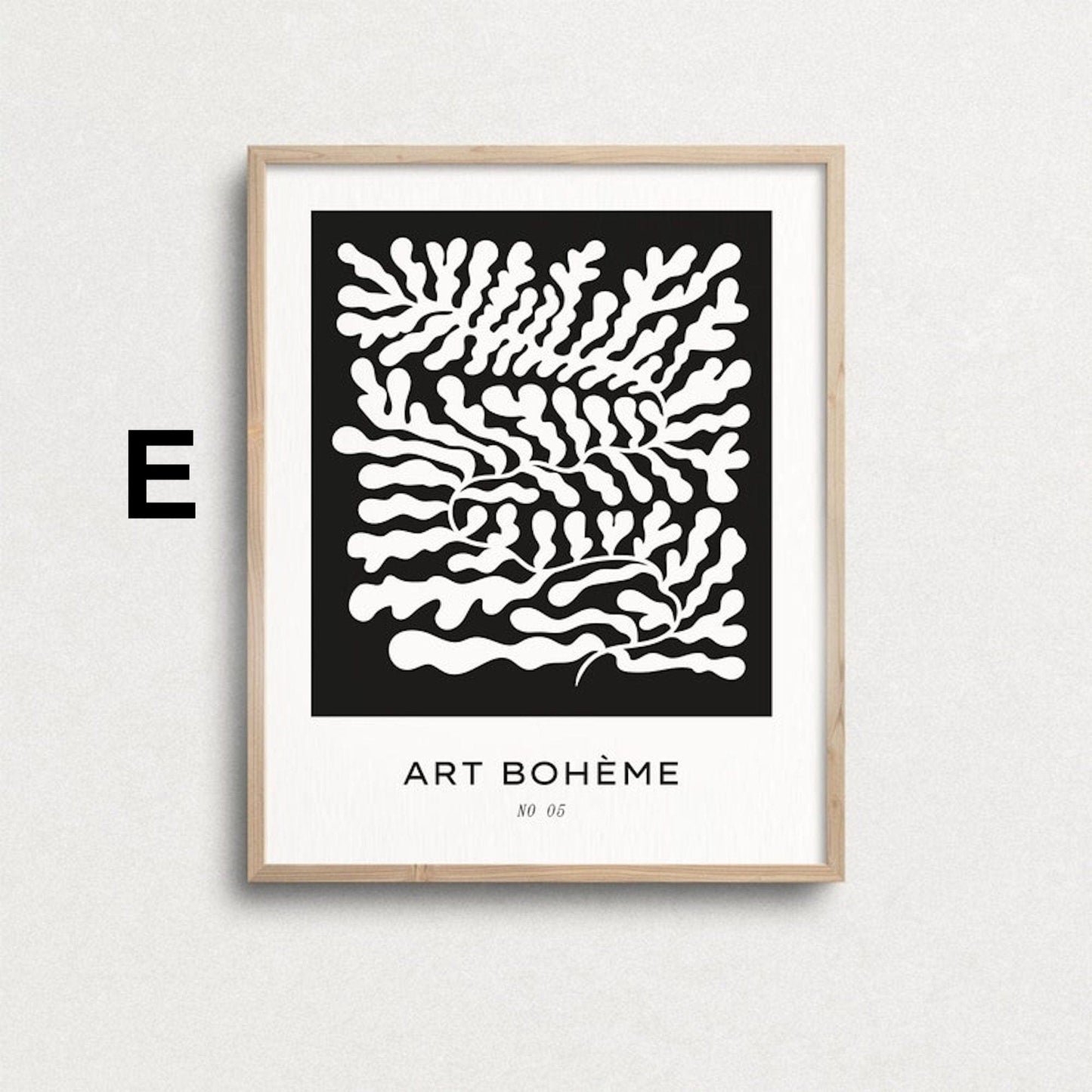 Schwarz Weiß Abstrakt Poster· Geschenkidee · Vintage Wohnkultur · Bilder Wohnzimmer · Wandbilder Schlafzimmer · Deko Print ohne Rahmen