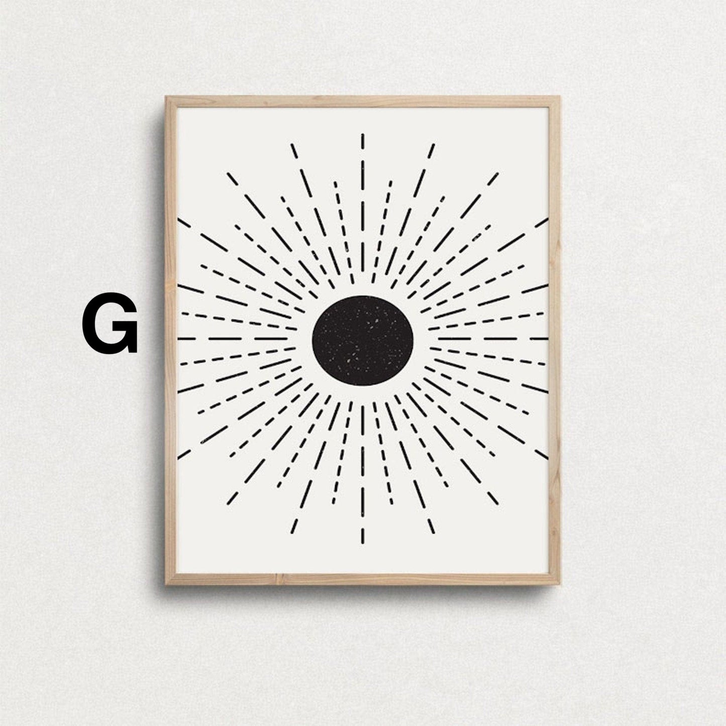 Schwarz Weiß Abstrakt Poster· Geschenkidee · Vintage Wohnkultur · Bilder Wohnzimmer · Wandbilder Schlafzimmer · Deko Print ohne Rahmen