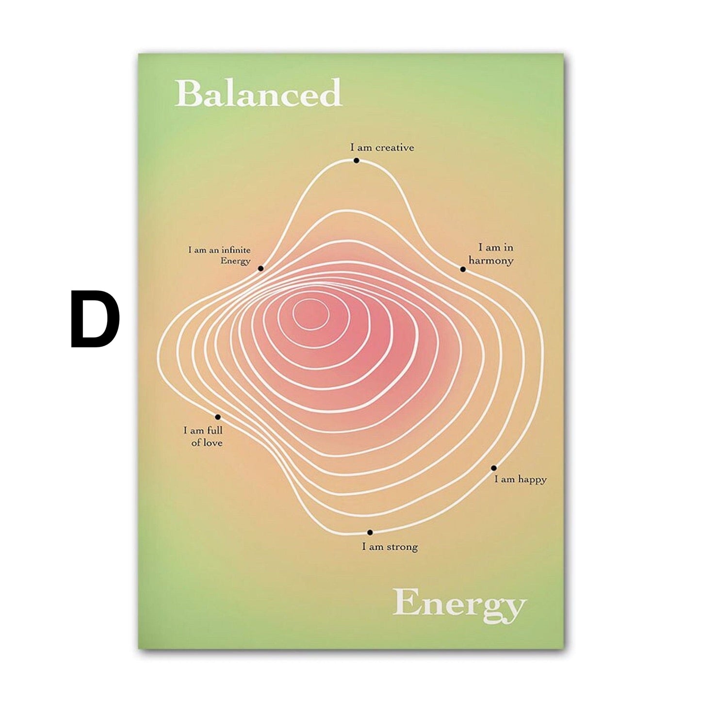 Poster Spirituelles Erwachen und vertraue dem Universum als Print ohne Rahmen