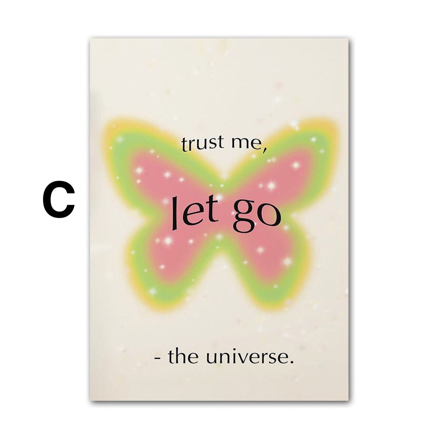 Poster Spirituelles Erwachen und vertraue dem Universum als Print ohne Rahmen