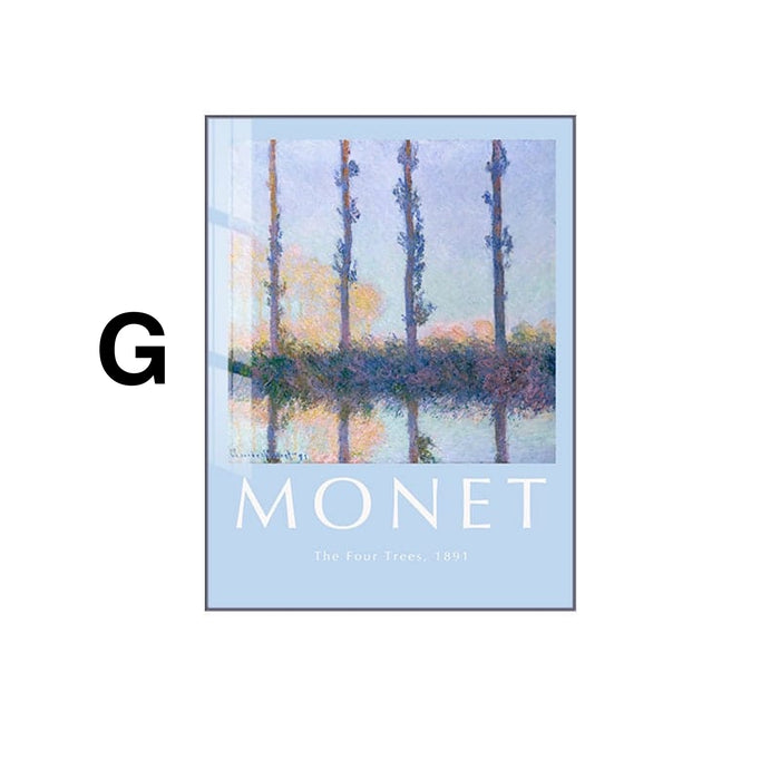 JUSTGOODMOOD Poster Monet – Premium Baumwollkunst