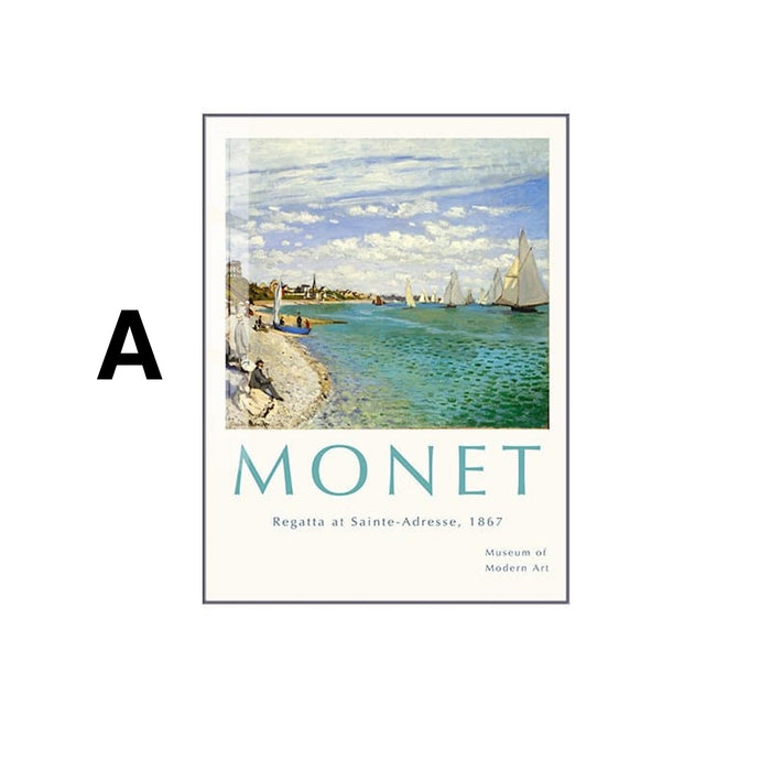 JUSTGOODMOOD Poster Monet – Premium Baumwollkunst